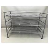 Seville Classics 9 Pair 3 Tier Shoe Rack/shelves