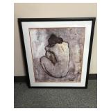 Framed Art Print Pablo Picasso, Blue Nude