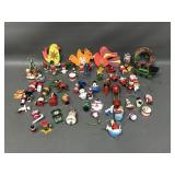 Collection Folk Art Wooden Christmas Ornaments