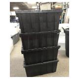Large Industrial Utility Totes With Folding Lids