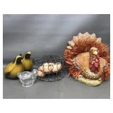 Adorable Thanksgiving Turkey & Other Decor