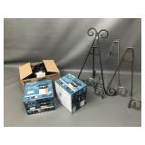 Ornamental Easels, Solar Post Caps&string Lights