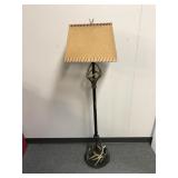 Preowned Antler Brown Resin 61 Inch Floor Lamp