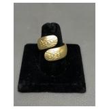 Greenfield Village Gold Tone Twisted Spoon Ring