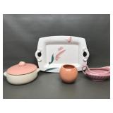 Vtg Mccoy Pottery Lidded Casserole Dish & More