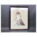 Vintage Lithograph In Disgrace Bessie Pease Gutman