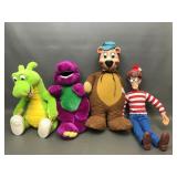 Barney, Yogi Bear, And More Character Plushes