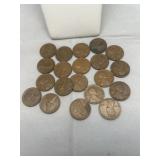 20 Wheat Pennies Assorted Dates