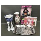 Wendell August Hummingbird Platter, Asian Jenny