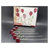 Eros Crystal Artisan Glass Handmade Roses