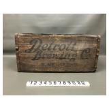 Detroit Brewing Vintage Wooden Crate