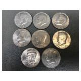 Vintage Kennedy Half Dollar Coins