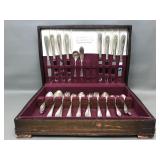 Vtg 1847 Roger Bros Silver Plate Flatware 52 Pc