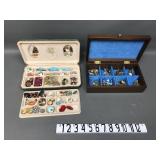 Vintage Jewelry Boxes With Costume Jewelry & More