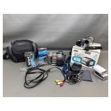 Vintage Sony Mavica & Jvc Minidv Camcorder