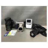 Vintage Olympus Camedia C-2100 Camera & More