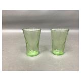 Uranium glowing liqueur glasses