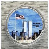 2001 American Silver Eagle Painted 1oz Fine