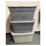 30 Gal Storage Totes With Lids