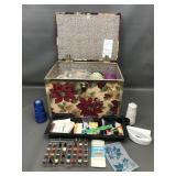 Vintage Deco Trunk Company Sewing Box & Materials