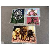 Vintage Latch Hook Tapestries Including Scooby Doo