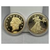 Gold Eagle Replica Coins 24k Plated