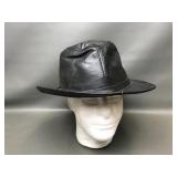Vintage Henschel Leather Safari Fedora Hat
