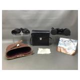 Vintage Selsi & Sears Binoculars In Cases