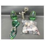 Pewter Wizard, Rock & Gem Collection & Glass