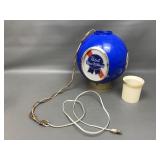 Vintage Pabst Blue Ribbon Globe Sconce Light