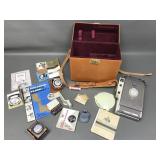 Vtg Polaroid Land Camera Model 800 + Vtg Exposure