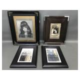 Framed Antique Wedding Photo, Nun & Family