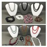 Vintage Beaded Costume Jewelry Necklaces