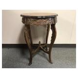 Preowned Vintage Victorian Style Carved Mahogany