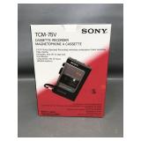 Vtg Sony Tcm-75v Portable Cassette Recorder