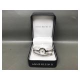 Anne Klein Ii Silver Tone Wrap Watch W Box