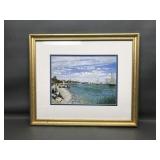 Vtg Claude Monet Regatta At Sainte-adresse Print
