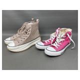 Pink Womens High Top Converse & Steve Madden Shoes