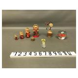 Traditional  Russian Matryoshka Dolls, Glass Paper