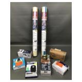 Carpet mask plastic, garage door opener, light