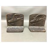 Antique Spirit Of St Louis Bookends