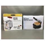 Bella Hot Dog Toaster & Ambiano Waffle Maker
