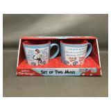 New Dr Seuss Set Of Two Mugs 'the Things!'