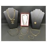 Unity Is Beauty Layered Gold Toned Necklace&