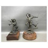 1974 Levin Bronze Fishing Boy Sculpture & More
