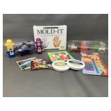 Mold It Kit, Vtg Beads, Viewmaster Reels & More