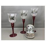 Pfaltzgraff Winterberry holiday candleholders