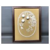 Vintage Sunset Stitchery Embroidery Wall Art
