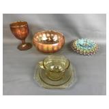 Colorful Candlewick Trinket Dishes & More