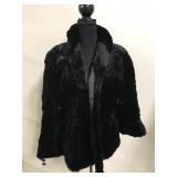 Mink? Womens Fur Coat Padded Shoulders